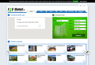 Website 123hotel.sk desktop preview