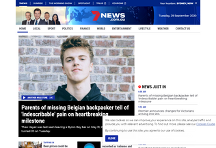 Website 
	7news.com.au desktop preview