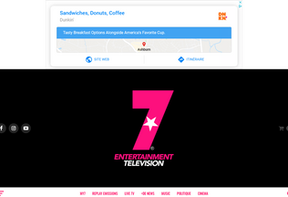 Website 7television.fr desktop preview