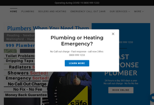 Website 
	999plumber.co.uk desktop preview