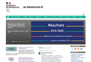 Website 
	ac-besancon.fr desktop preview