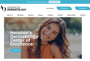 Website 
	advanceddermatologymd.com desktop preview