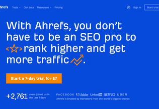 Website 
	ahrefs.com desktop preview