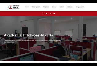 Website akademik.ittelkom-jkt.ac.id desktop preview