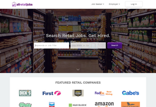 Website 
	allretailjobs.com desktop preview