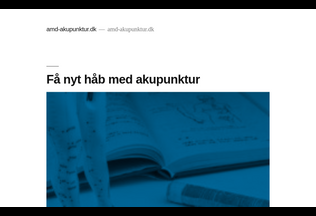 Website 
	amd-akupunktur.dk desktop preview