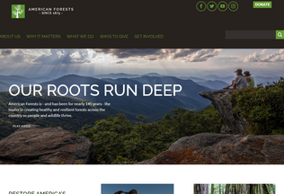 Website 
	americanforests.org desktop preview