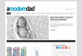 Website 
	amoderndad.com desktop preview