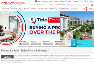 Website 
	antalyahomes.com desktop preview