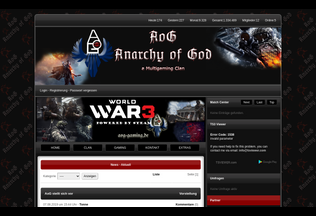 Website 
	aog-gaming.de desktop preview