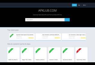 Website 
	apklub.com desktop preview