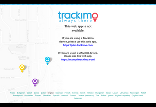 Website app.trackimo.com desktop preview