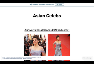 Website 
	asiancelebs01.wordpress.com desktop preview