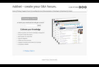 Website 
	askbot.com desktop preview