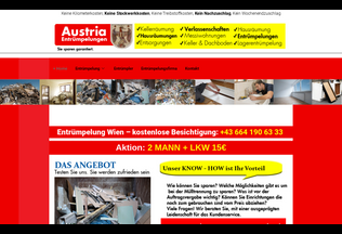 Website 
	austria-entruempelungen.at desktop preview