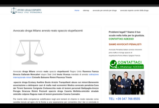 Website 
	avvocatospacciodroga.com desktop preview