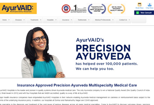 Website 
	ayurvaid.com desktop preview