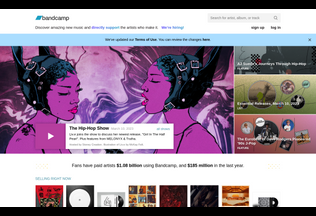 Website 
	bandcamp.com desktop preview