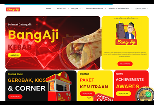 Website 
	bangajikebab.com desktop preview