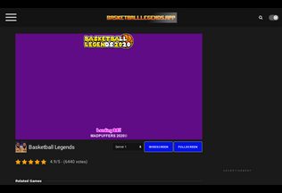 Website 
	basketballlegends.app desktop preview
