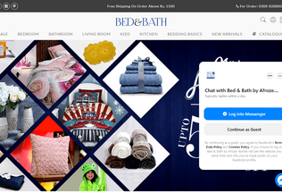 Website bedandbath.pk desktop preview