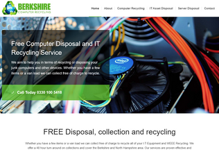 Website 
	berkshire-computer-recycling.co.uk desktop preview