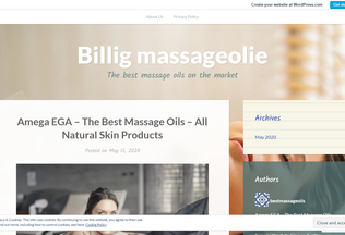 Website 
	bestmassageoils.wordpress.com desktop preview