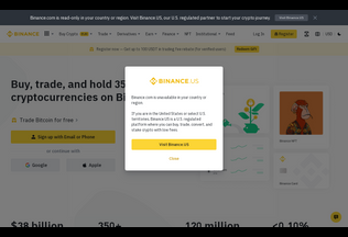 Website 
	binance.com desktop preview