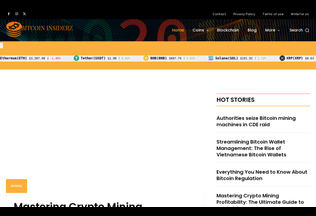 Website 
	bitcoininsiderz.com desktop preview