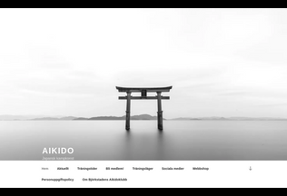 Website 
	bjorkstadensaikido.se desktop preview