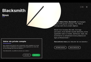 Website 
	blacksmith.studio desktop preview
