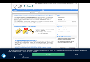 Website 
	bookmark-favoriten.com desktop preview