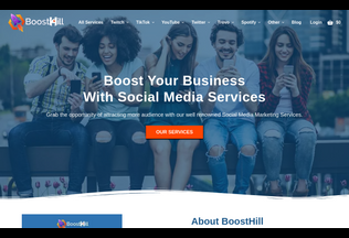 Website 
	boosthill.com desktop preview