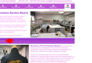Website bordadosbaratosmadrid.es desktop preview