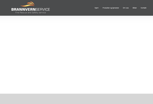 Website brannvernservice.no desktop preview