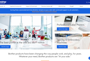 Website 
	brother.com.au desktop preview