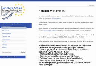 Website 
	bs-eutin.de desktop preview