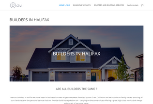 Website 
	buildersinhalifax.com desktop preview