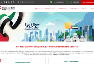 Website 
	businesslinkuae.com desktop preview