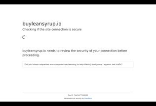 Website buyleansyrup.io desktop preview