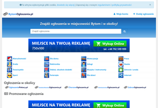 Website bytomogloszenia.pl desktop preview