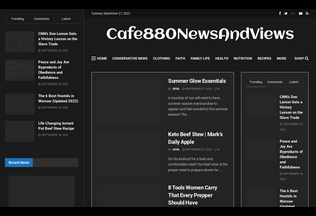 Website cafe880newsandviews.info desktop preview