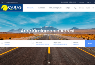 Website 
	carasrentacar.com desktop preview
