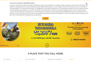 Website 
	casagrand.co.in desktop preview