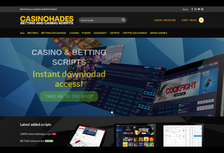 Website 
	casinohades.com desktop preview