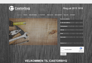 Website castorbyg.dk desktop preview