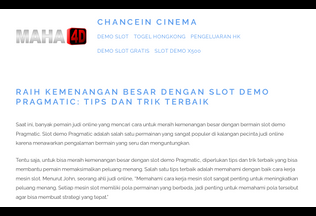 Website 
	chanceincinema.com desktop preview