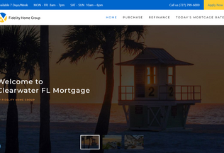 Website 
	clearwaterflmortgage.com desktop preview