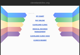 Website clevelandclinc.org desktop preview