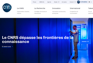 Website 
	cnrs.fr desktop preview